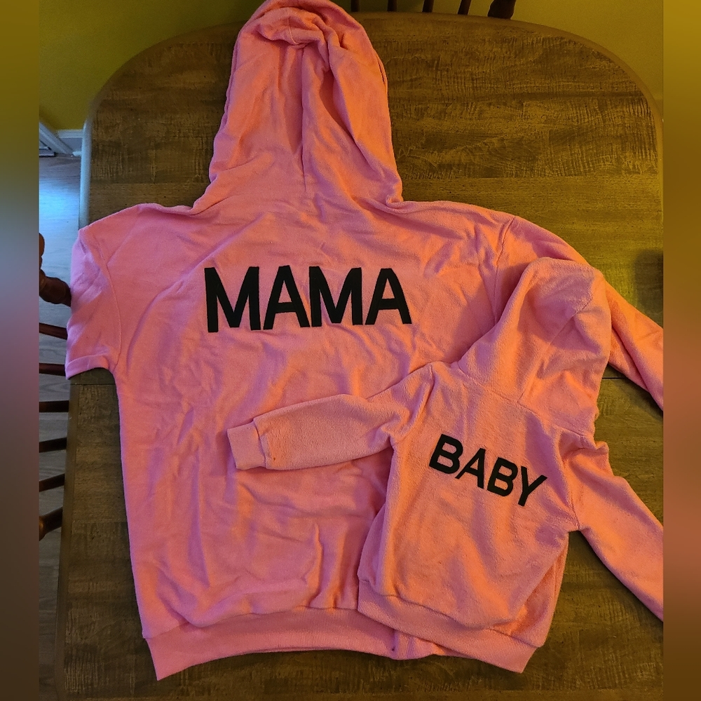 Mama and Baby matching hoodies